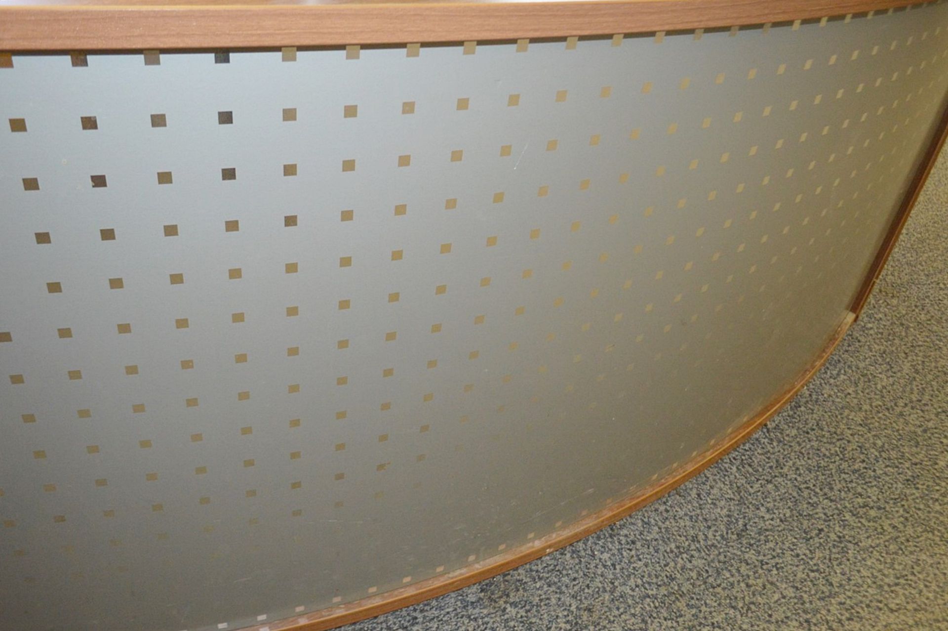 1 x Curved 3-Metre Wide Executive Reception Desk - Recently Removed From A Working Office - Image 9 of 12