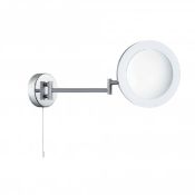1 x Searchlight LED Bathroom Mirror With Polished Chrome Finish - IP44 - Adjustable Arm - Product