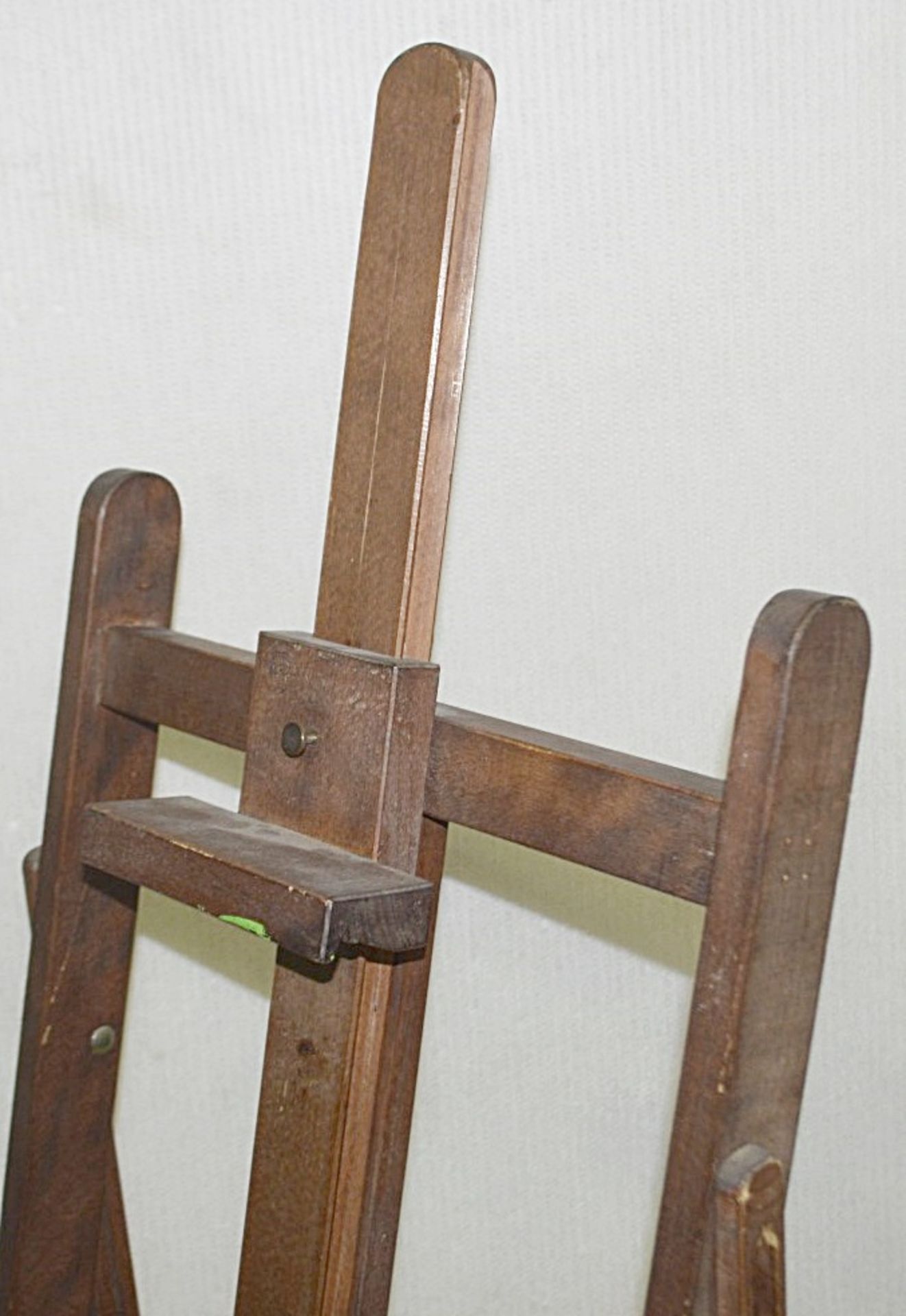 1 x Vintage Wooden Easel Display Prop - Dimensions (as pictured): H147 x W58 x D50cm - Ex-Showroom - Image 4 of 6