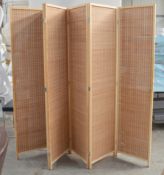 1 x 6-Panel Dressing Screen - Dimensions: Height 189 x Max.Width 270cm - Ref: MHB113 - CL670 -