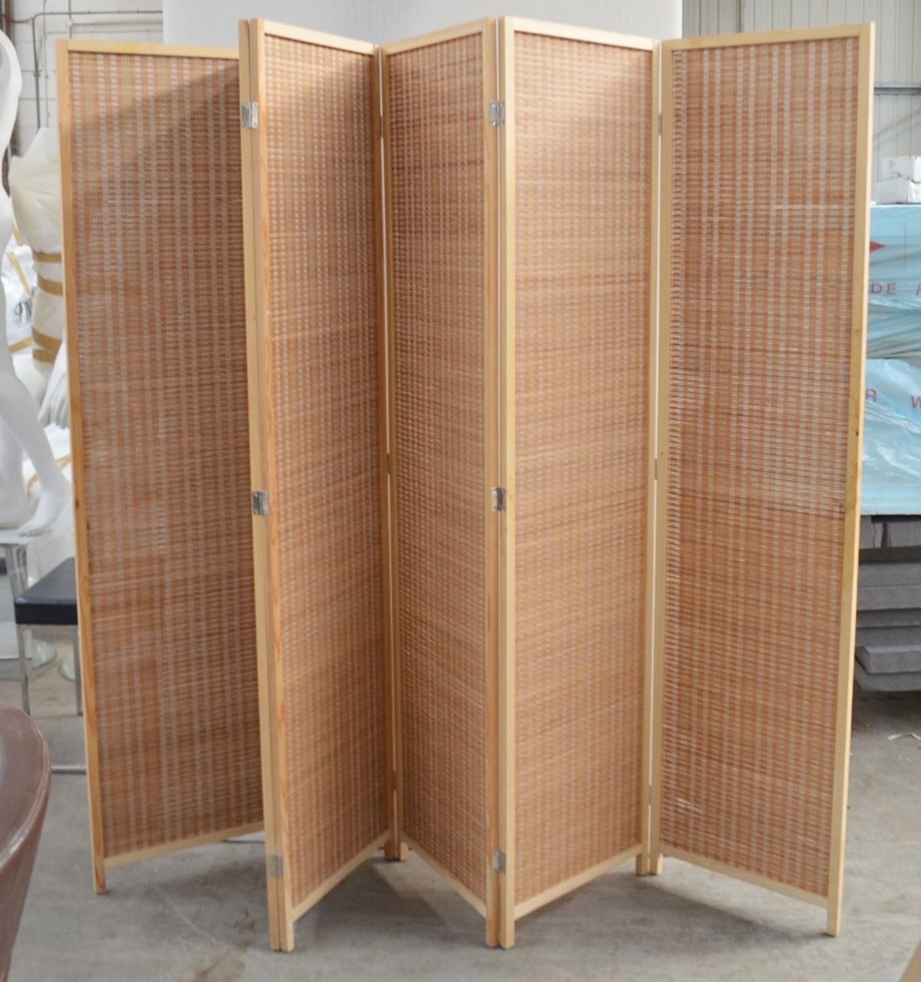 1 x 6-Panel Dressing Screen - Dimensions: Height 189 x Max.Width 270cm - Ref: MHB113 - CL670 -