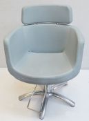 4 x Upholstered Swivel Treatment Chairs - Dimensions: W63 x D55 x H88cm, Seat 49cm - Ref: MHB101