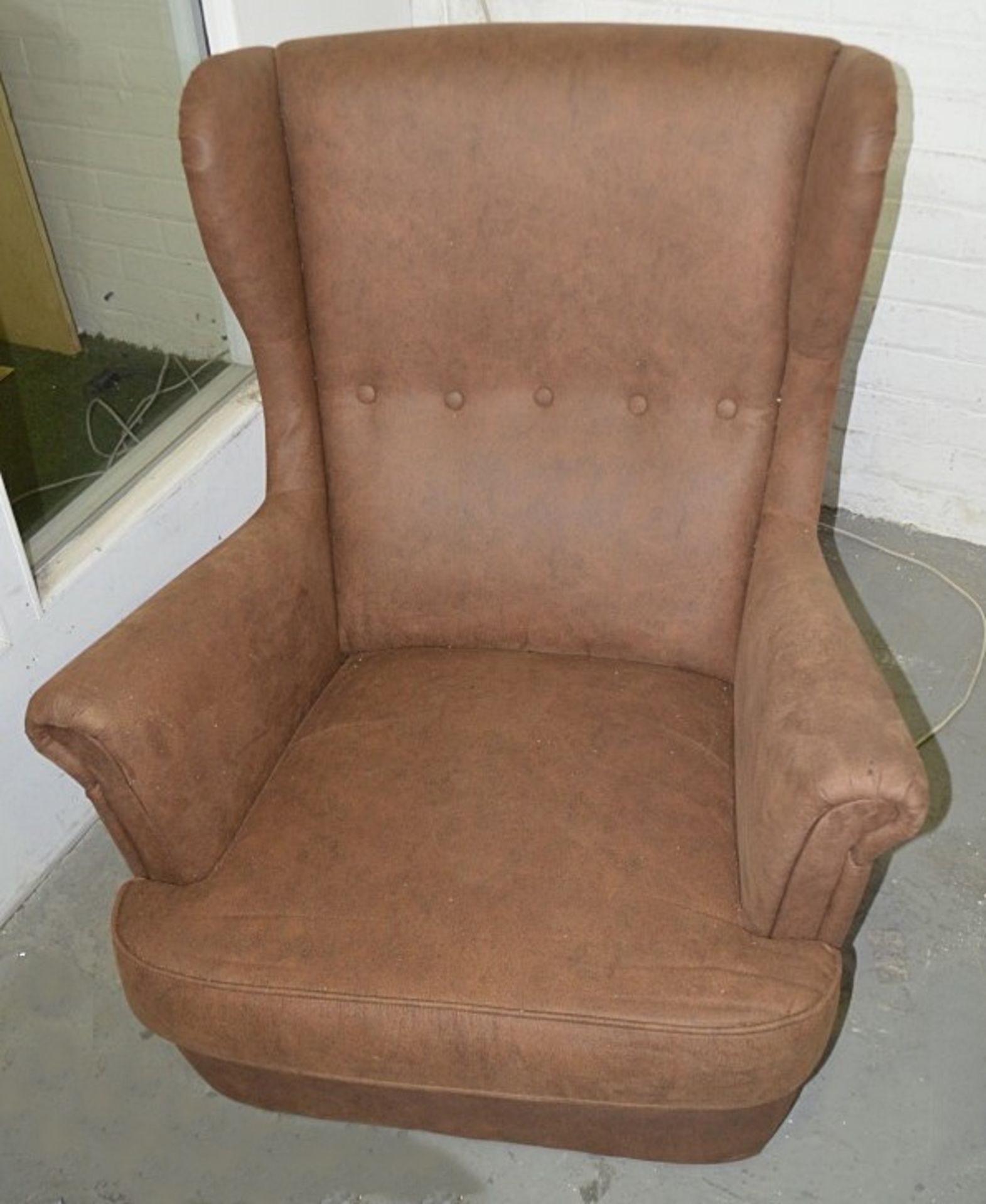1 x Ikea STRANDMON Vintage-Style Upholstered Wing-back chair - Ex-display - Original RRP £250.00 - Image 5 of 7