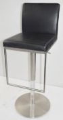 1 x Professional Gas Lift Salon Chair In Black - Dimensions: Height 84-108cm / Width 37 x Depth 42cm