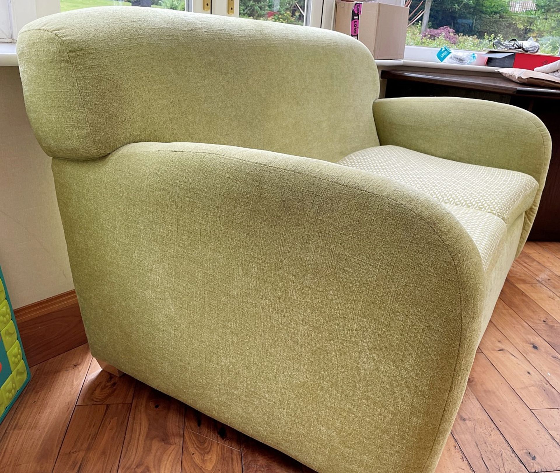 1 x Richly Upholstered 2-Seater Sofa In A Pale Green Chenille - NO VAT ON THE HAMMER - Image 5 of 11