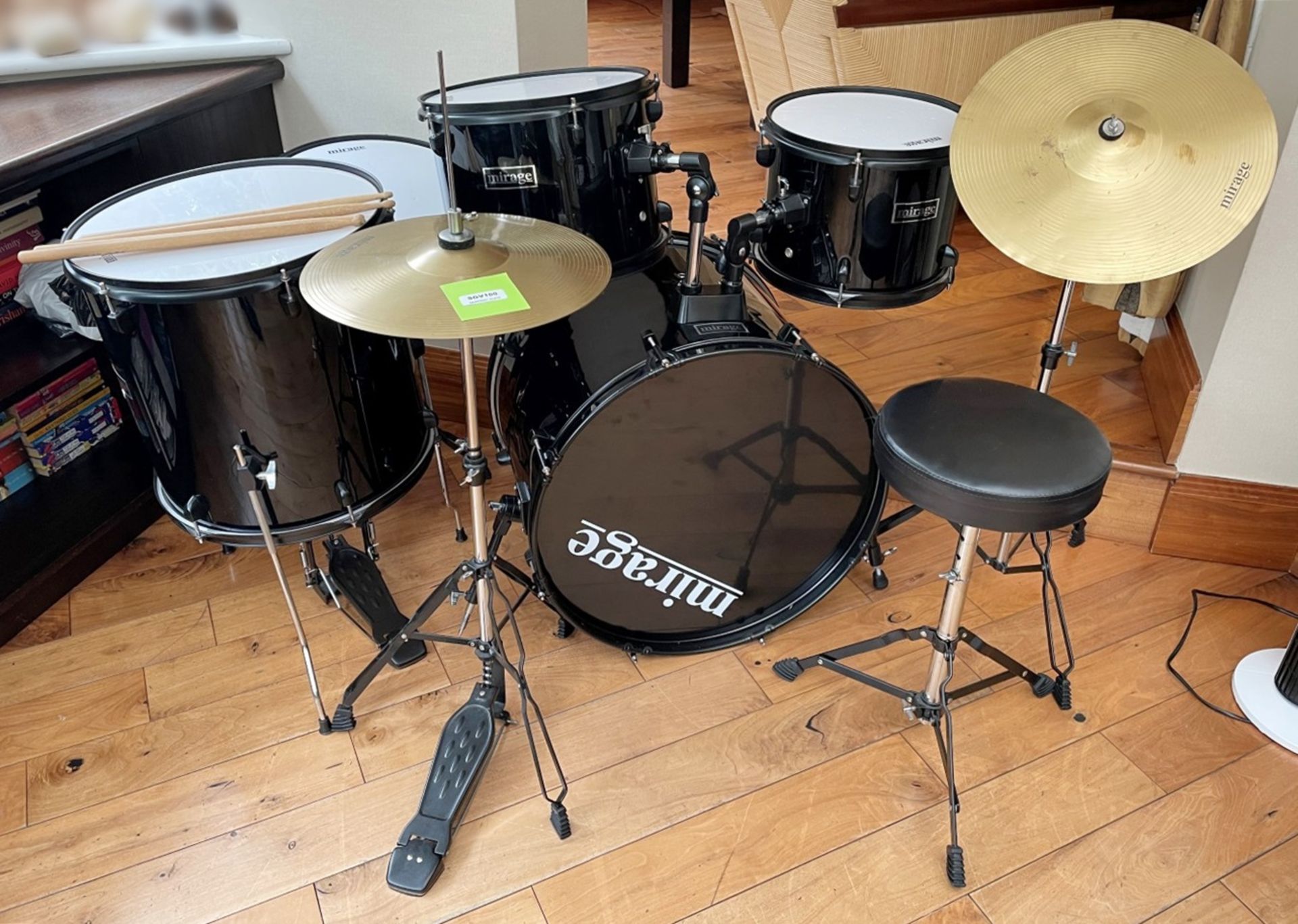 1 x MIRAGE Drum Kit In Black - Ref: SGV100 - CL672 - Location: Newcastle upon Tyne NE7 - NO VAT