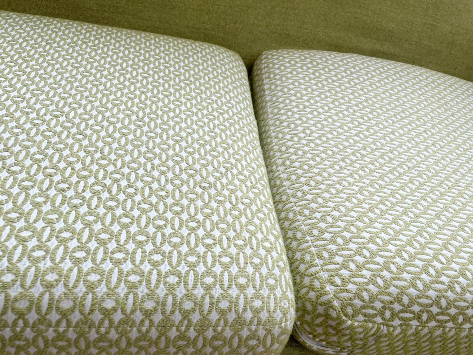 1 x Richly Upholstered 2-Seater Sofa In A Pale Green Chenille - NO VAT ON THE HAMMER - Image 7 of 11