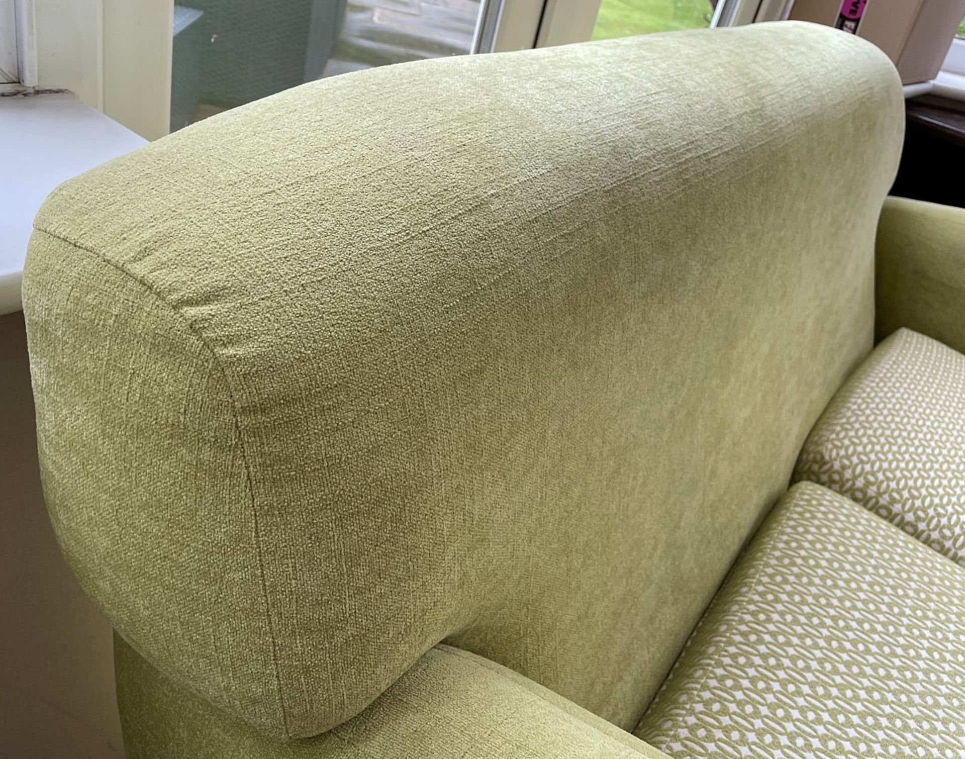 1 x Richly Upholstered 2-Seater Sofa In A Pale Green Chenille - NO VAT ON THE HAMMER - Image 4 of 11