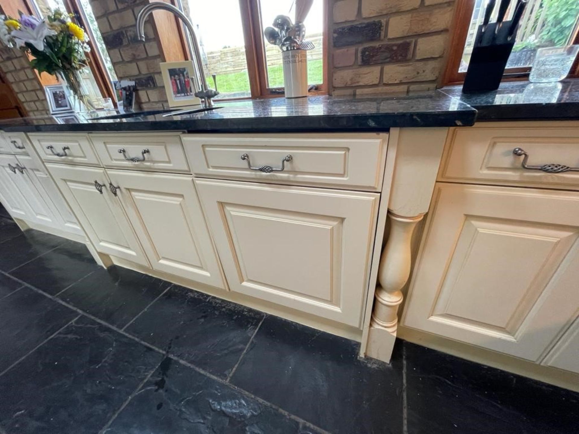 1 x Solid Wood Hand Painted Fitted Kitchen With Contemporary Island and Granite Worktops - NO VAT ON - Image 46 of 83