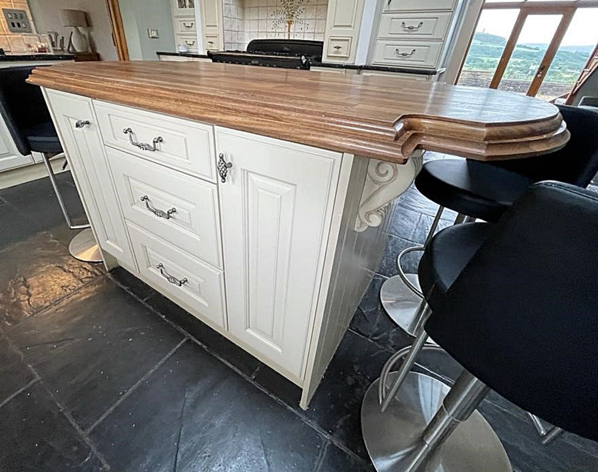 1 x Solid Wood Hand Painted Fitted Kitchen With Contemporary Island and Granite Worktops - NO VAT ON - Image 55 of 83