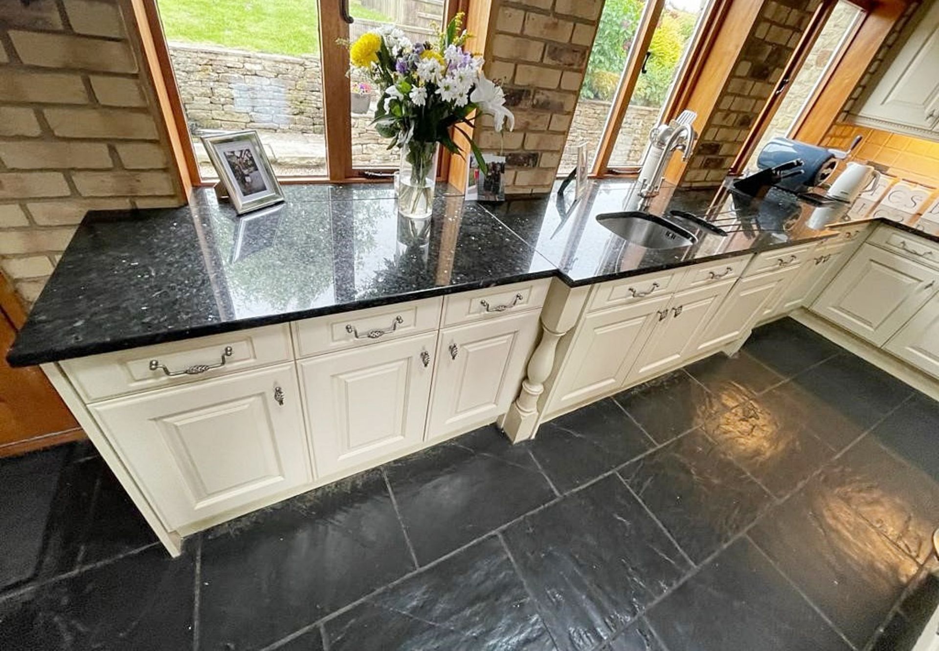 1 x Solid Wood Hand Painted Fitted Kitchen With Contemporary Island and Granite Worktops - NO VAT ON - Image 79 of 83