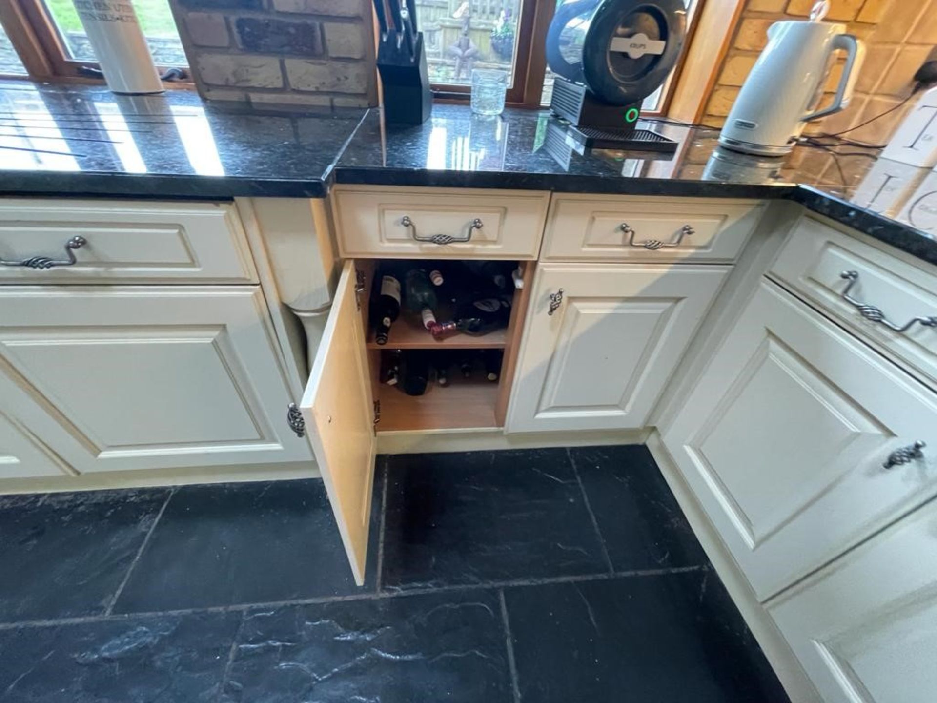 1 x Solid Wood Hand Painted Fitted Kitchen With Contemporary Island and Granite Worktops - NO VAT ON - Image 39 of 83