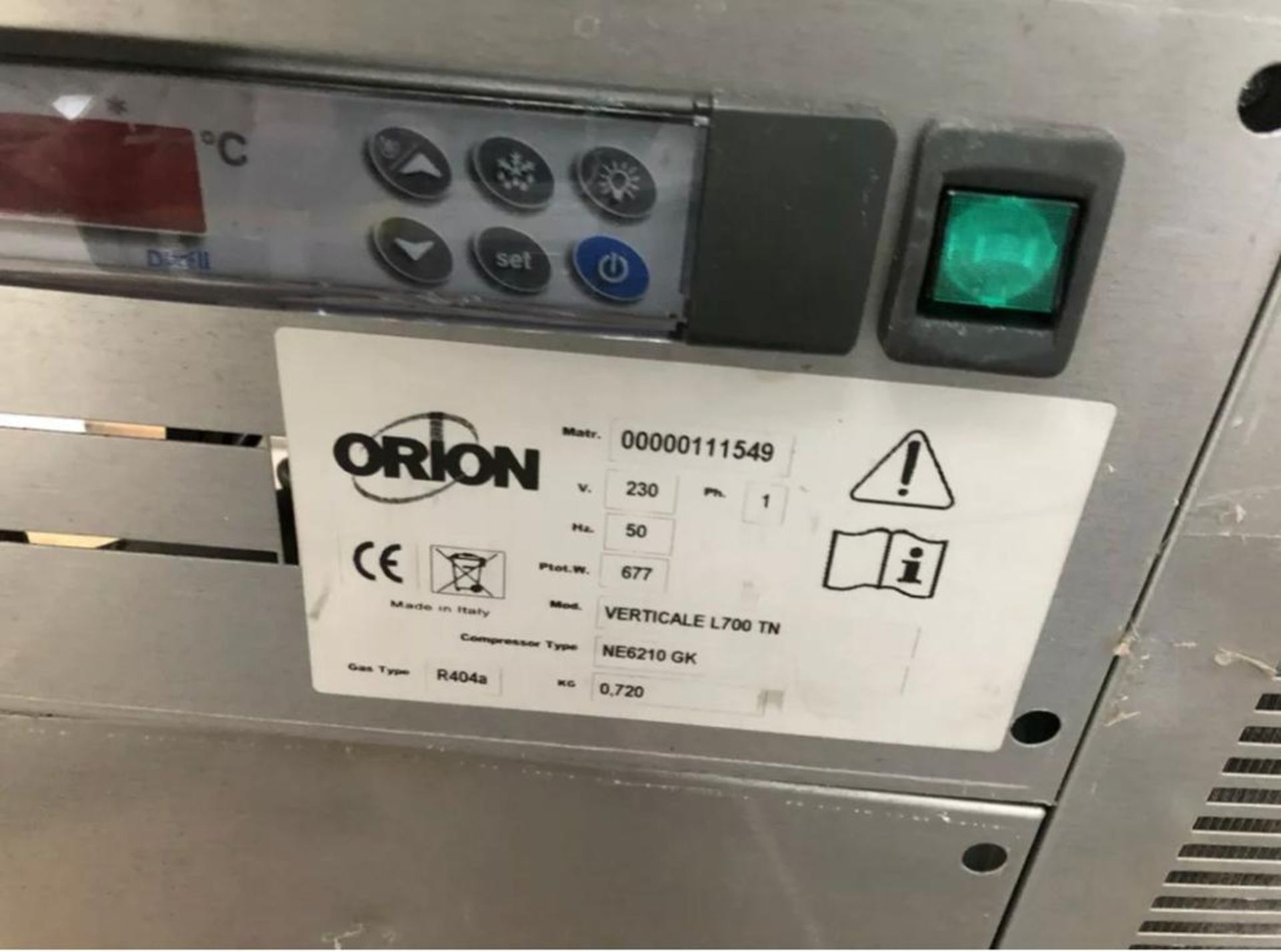 1 x Orion Refrigerated Display Chiller - Model VERT L700 BT  - CL667 - Location: Brighton, Sussex, - Image 4 of 4
