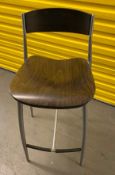 6 x Altek Bar Stools - Made in Italy - Supplied Dark Wood - CL667 - Location: Brighton, Sussex,