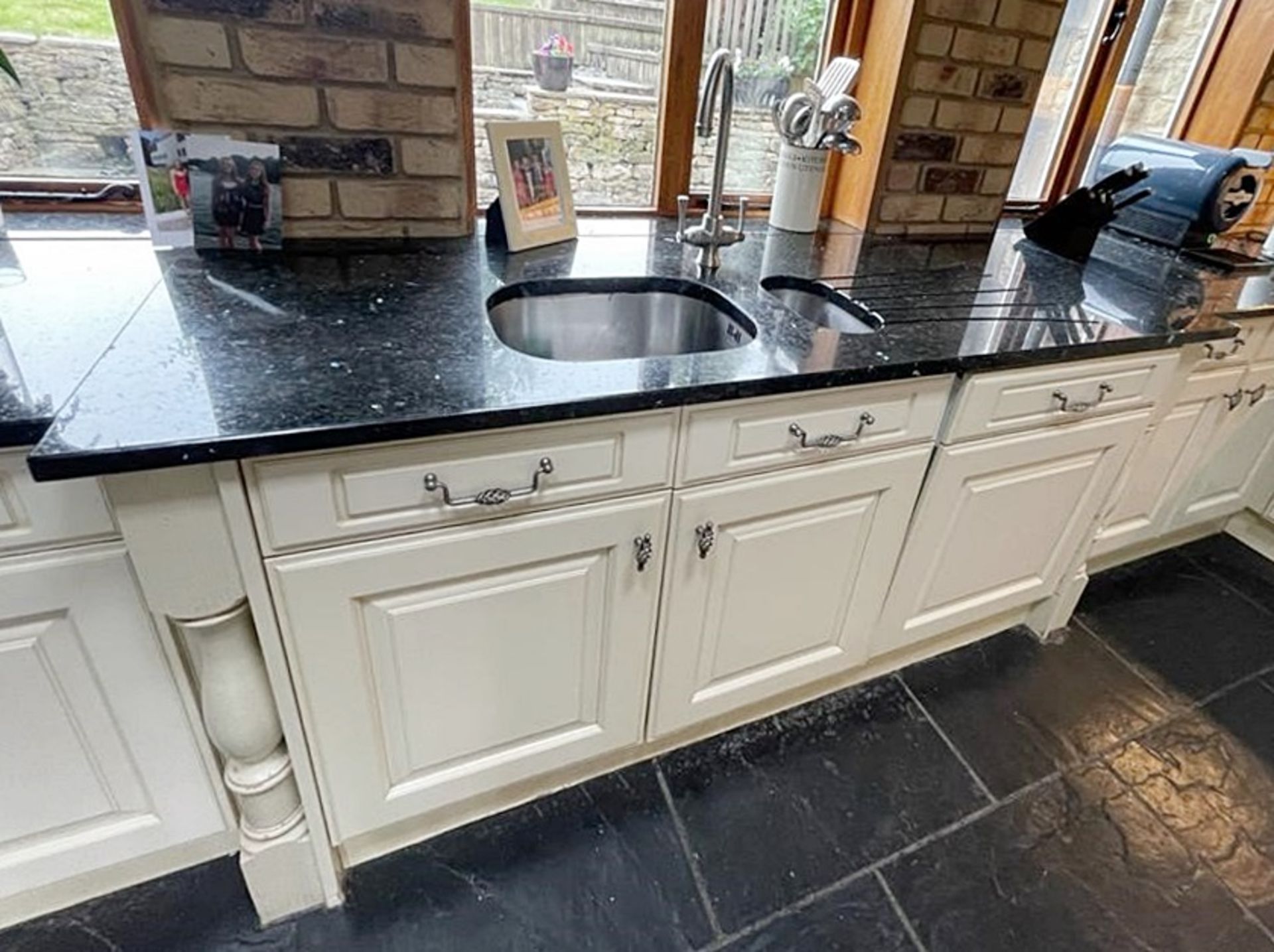 1 x Solid Wood Hand Painted Fitted Kitchen With Contemporary Island and Granite Worktops - NO VAT ON - Image 80 of 83