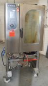 1 x BKI Giorik Commercial Electric 10-grid Combination Oven With 2-Sided Access On Large Mobile Stan