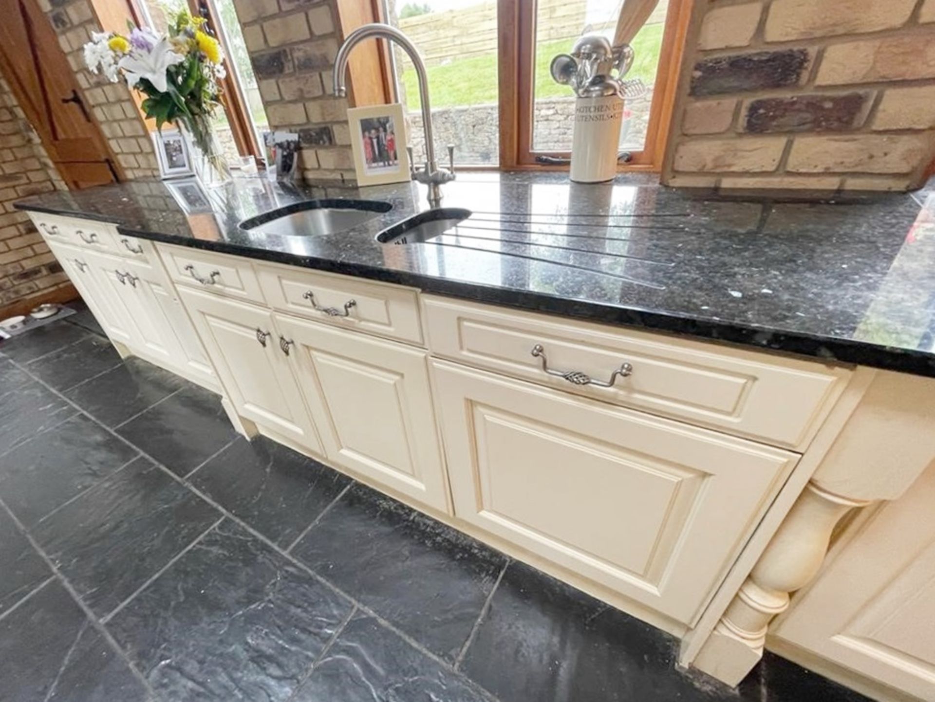 1 x Solid Wood Hand Painted Fitted Kitchen With Contemporary Island and Granite Worktops - NO VAT ON - Image 78 of 83