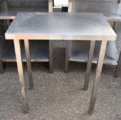 1 x Stainless Steel Fill In Prep Table - Recently Removed From Major Supermarket Store - CL669 - Ref