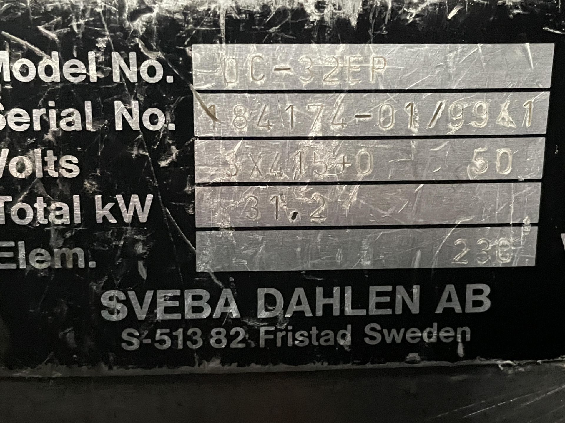 1 x Sveba Dahl Triple Deck Pizza Oven - Model DC-32EP - 3 Phase Power - Size H186 x W170 x D112 - Image 4 of 11