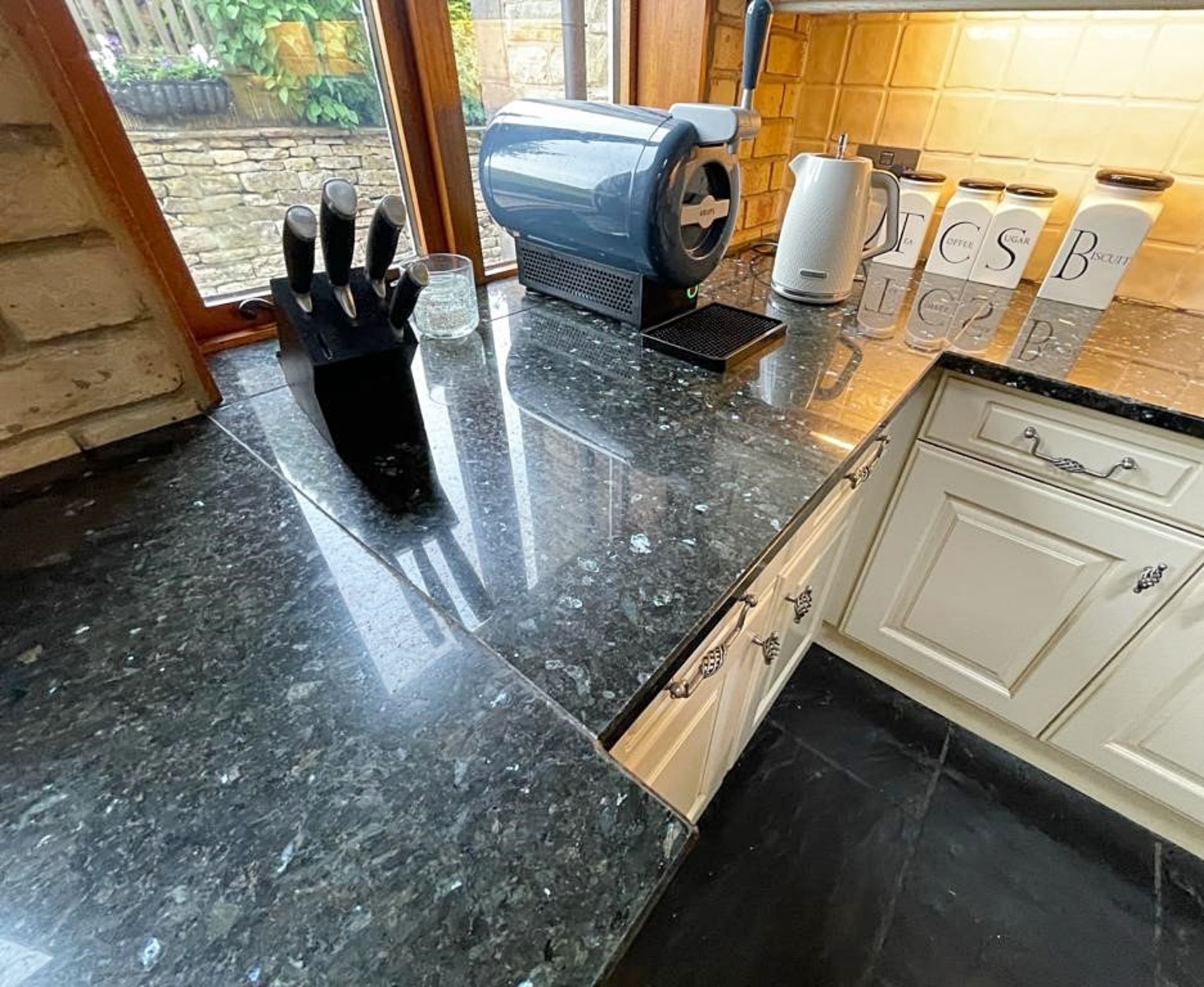 1 x Solid Wood Hand Painted Fitted Kitchen With Contemporary Island and Granite Worktops - NO VAT ON - Image 41 of 83