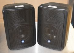 2 x RCF 175-Watt Two-Way Compact Monitor Speakers - Model Monitor 55 - CL999 - Ref: UNK014 - Locatio