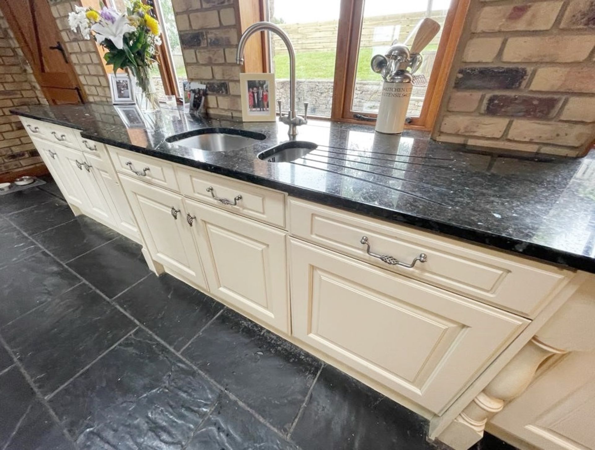 1 x Solid Wood Hand Painted Fitted Kitchen With Contemporary Island and Granite Worktops - NO VAT ON - Image 50 of 83
