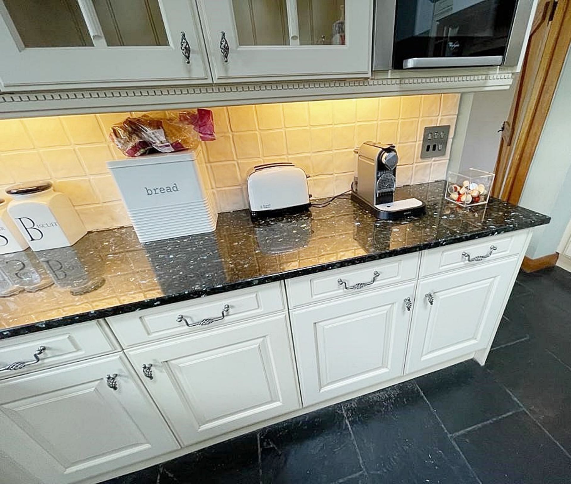 1 x Solid Wood Hand Painted Fitted Kitchen With Contemporary Island and Granite Worktops - NO VAT ON - Image 75 of 83