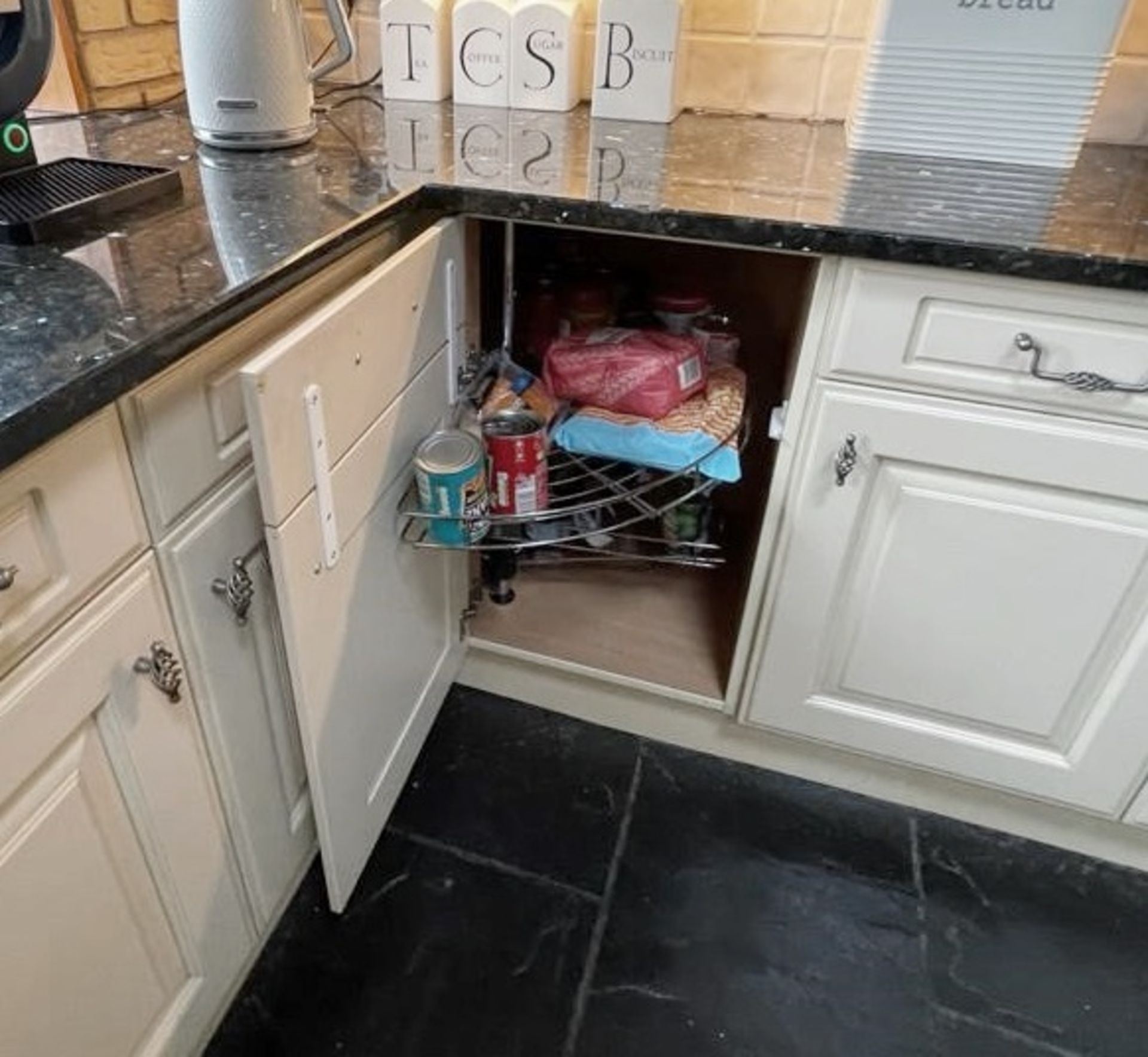 1 x Solid Wood Hand Painted Fitted Kitchen With Contemporary Island and Granite Worktops - NO VAT ON - Image 11 of 83