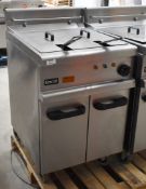 1 x Lincat Opus 700 OE7113 Single Large Tank Electric Fryer With Built In Filteration - 240V / 3PH P