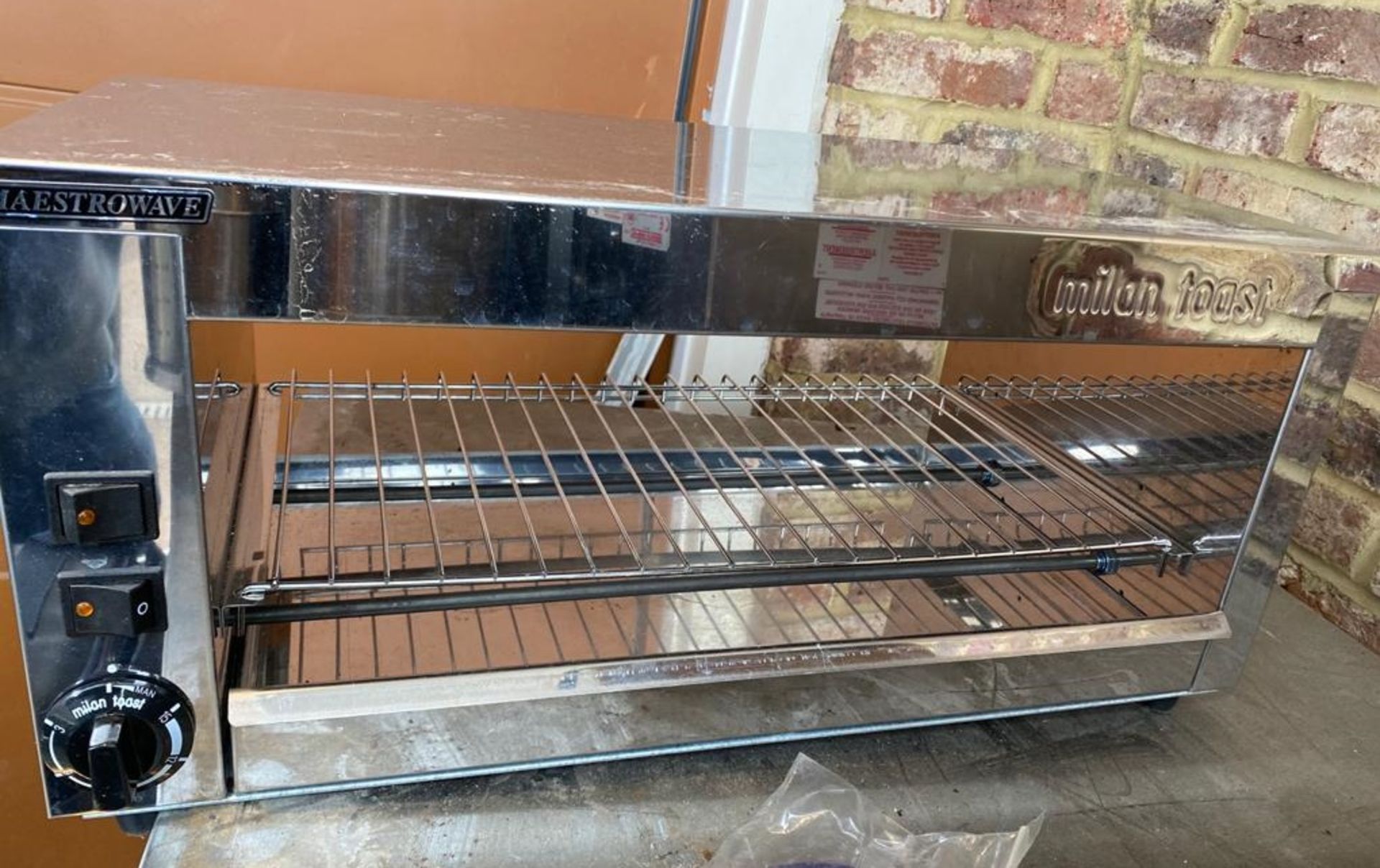 1 x Maestrowave Milan Toaster With Stainless Steel Finish - CL667 - Location: Brighton, Sussex,