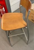 5 x Altek Bar Stools - Made in Italy - Supplied in Light Wood Finish - CL667 - Location: Brighton,