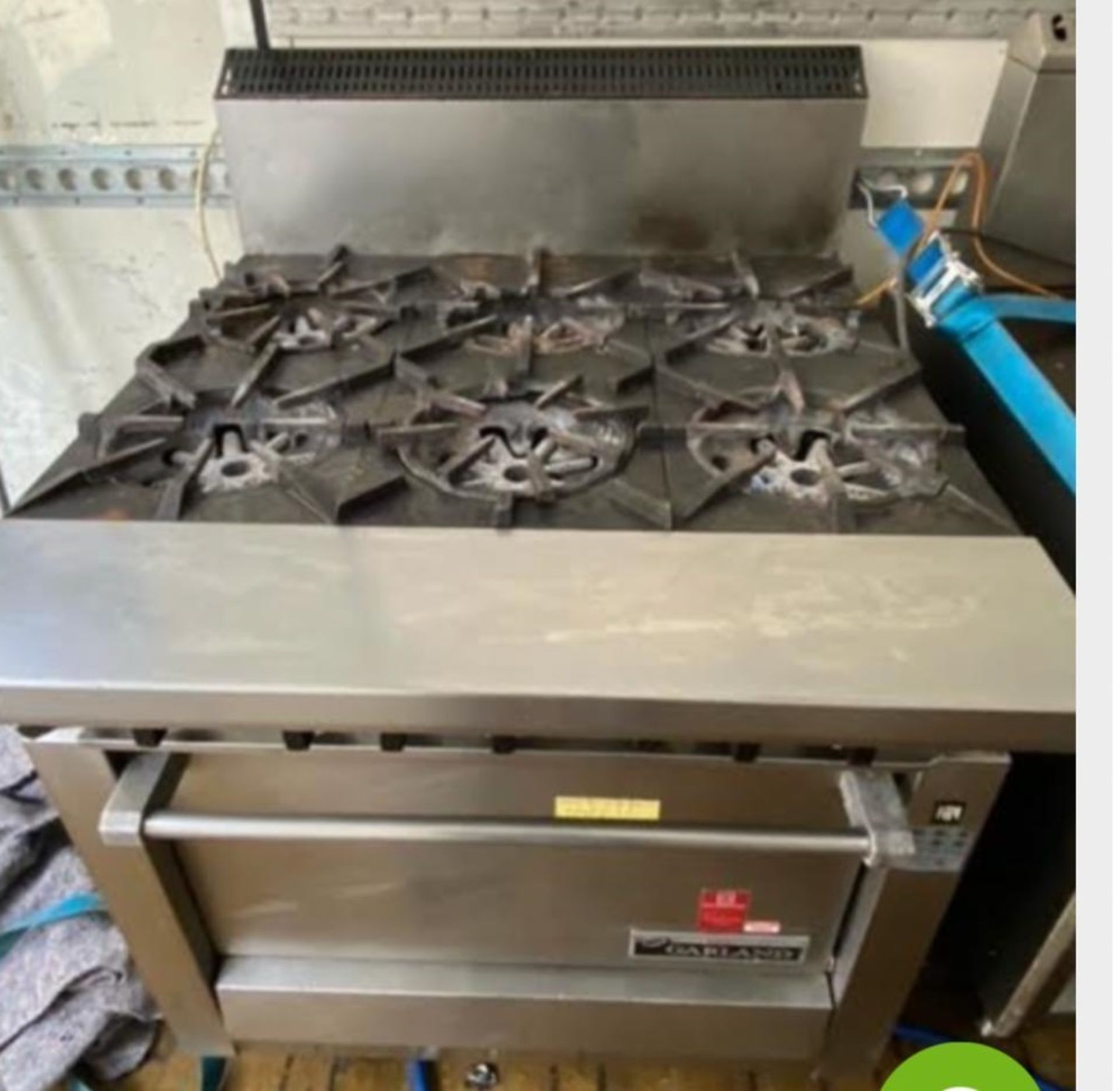 1 x Garland Heavy Duty 6 Burner Range Cooker - CL667 - Location: Brighton, Sussex, BN26Collections: