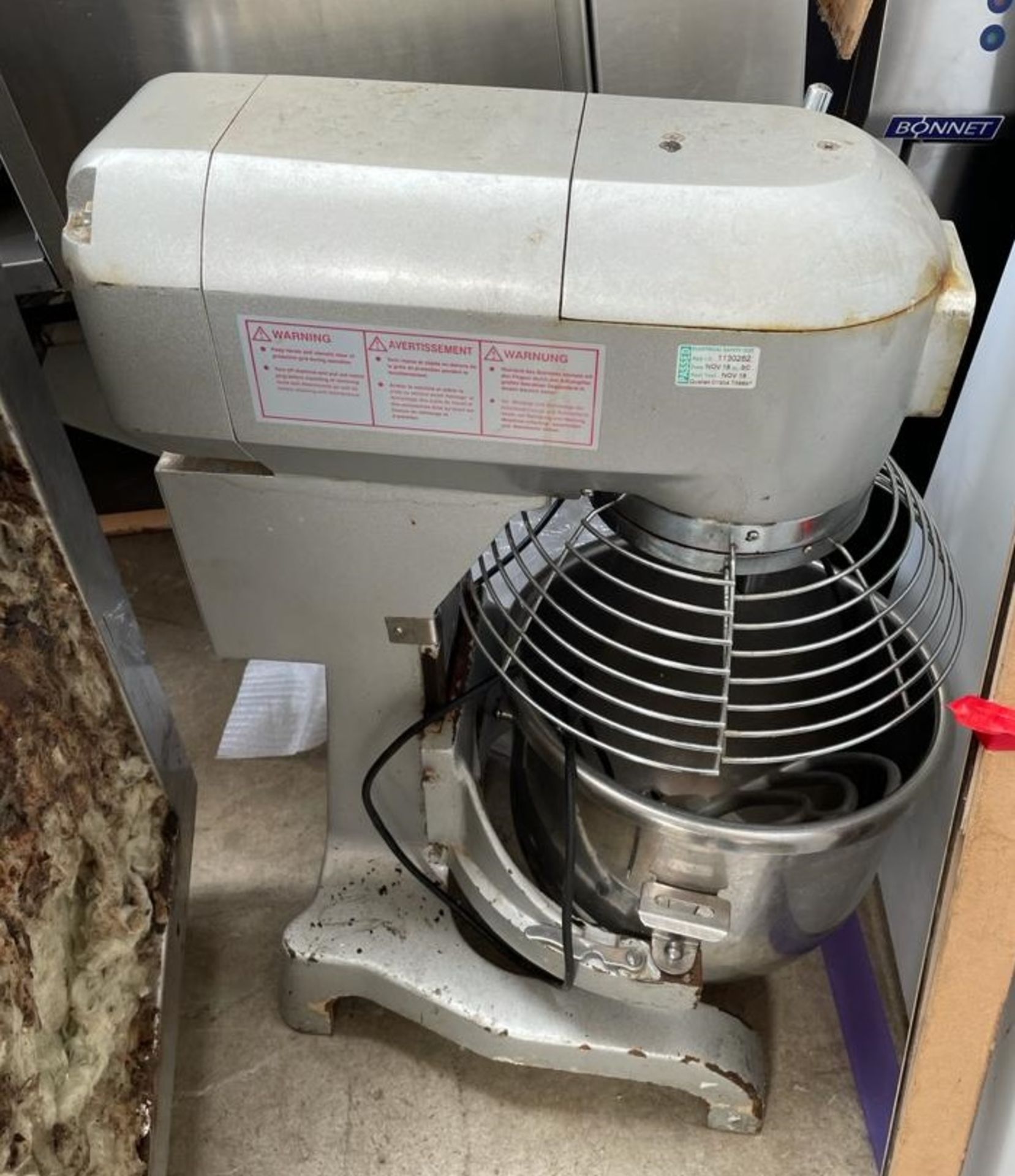 1 x Chef Quip Dough Mixer 30qt 240v - Includes 3 Attachements - CL667 - Location: Brighton,