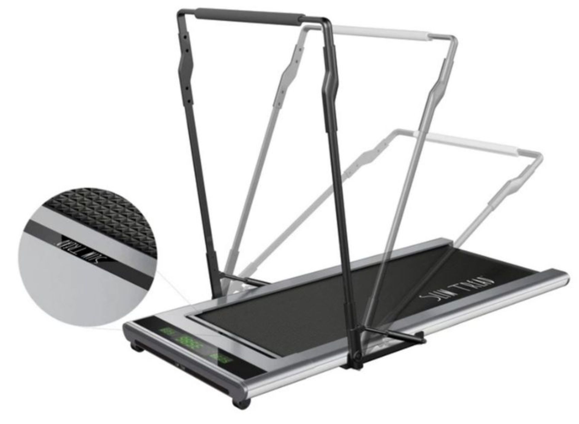 1 x Slim Tread Ultra Thin Smart Treadmill Running / Walking Machine - Lightweight With Folding - Image 5 of 10