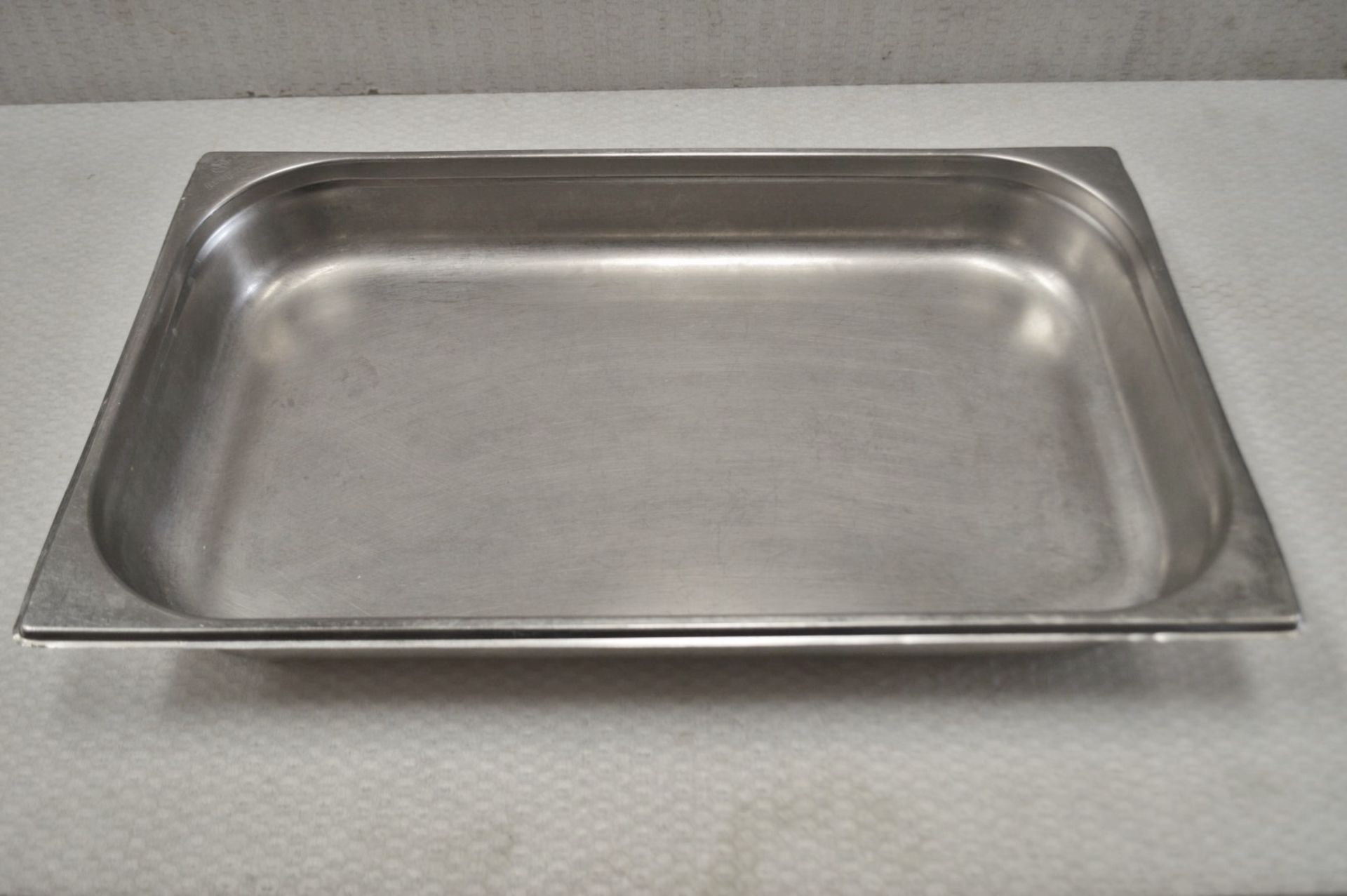 12 x Stainless Steel Gastronorm Trays - Dimensions: L53 x W32 cm - Recently Removed From A
