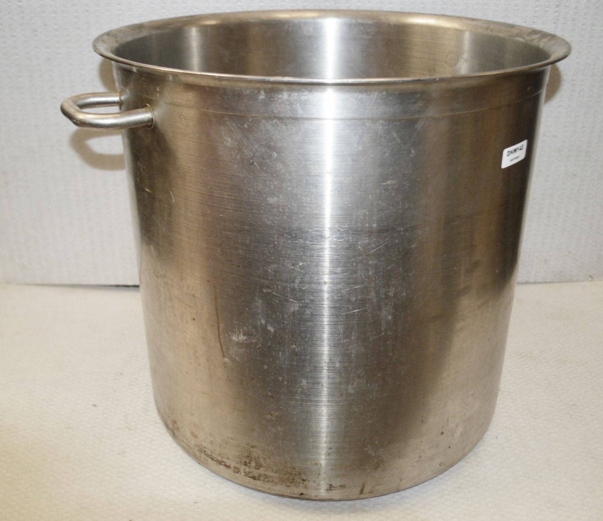 1 x Large Stainless Steel Cooking Pan - Dimensions: L54 x W54 x D50cm - Recently Removed From a - Image 2 of 3