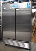 1 x Atosa Double Door Upright Refrigerator - Model MBL8960 - Recently Removed From a Restaurant