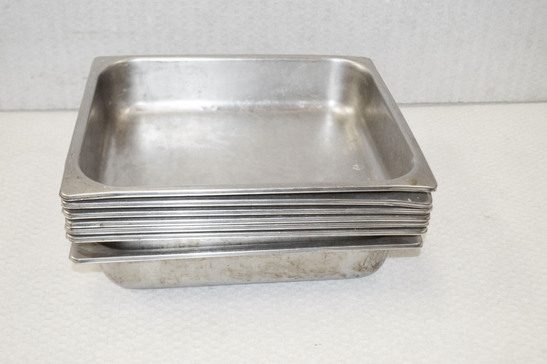 12 x Stainless Steel Gastronorm Trays - Dimensions: L32.5 x W16.5cm - Recently Removed From a - Image 2 of 3