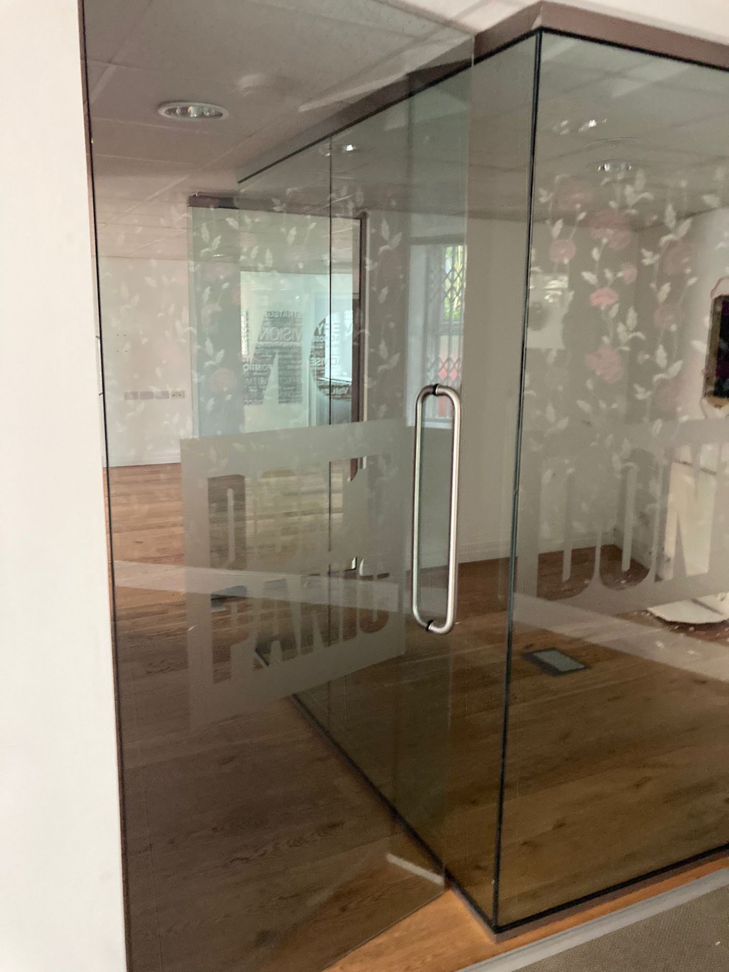 2 x Single Glass Doors - To Be Removed From An Executive Office Environment - CL681 - Ref: Ram1 -