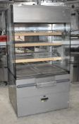 1 x Nuttall Heated Grab and Go Food Display Cabinet - Dimensions: H194 x W103 x D85 cms - Recently