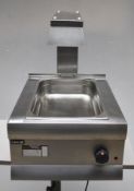 Lincat CS4G Silverlink 600 Electric Counter-top Chip Scuttle with Overhead Gantry - Recently Removed