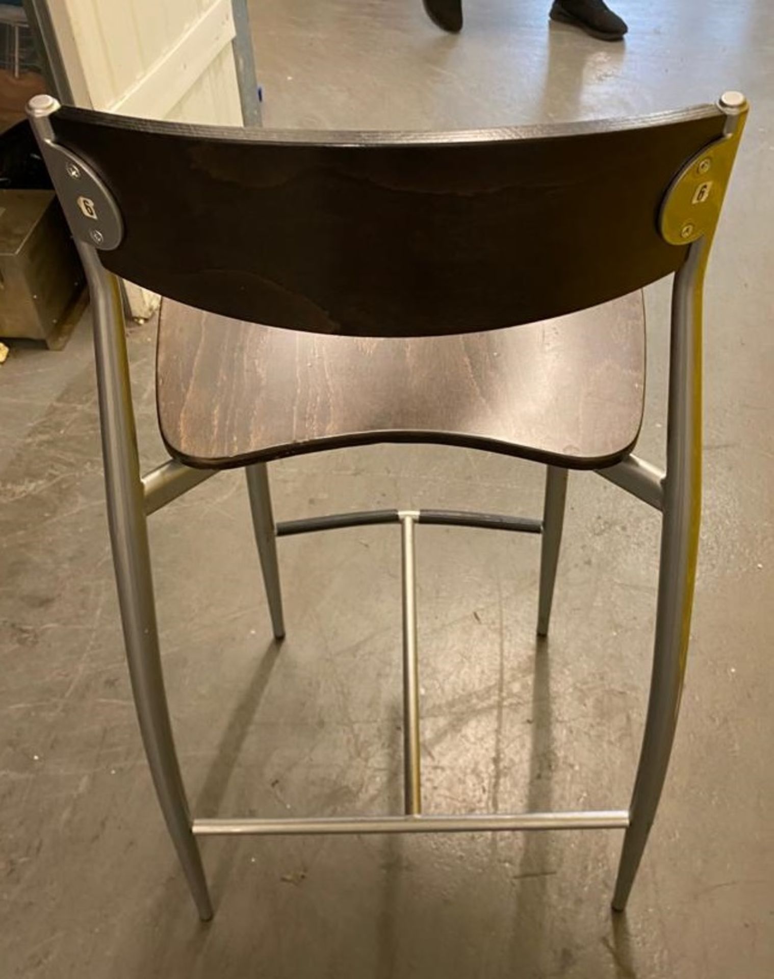 4 x Altek Bar Stools - Made in Italy - Supplied in Dark Wood - CL667 - Location: Brighton, Sussex, - Image 5 of 9