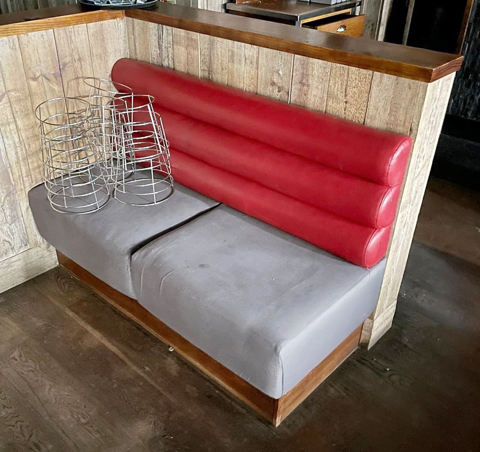 3 x Seating Benches With Various Designs - Ideal For Restaurants or Nightclubs etc - Approx Length