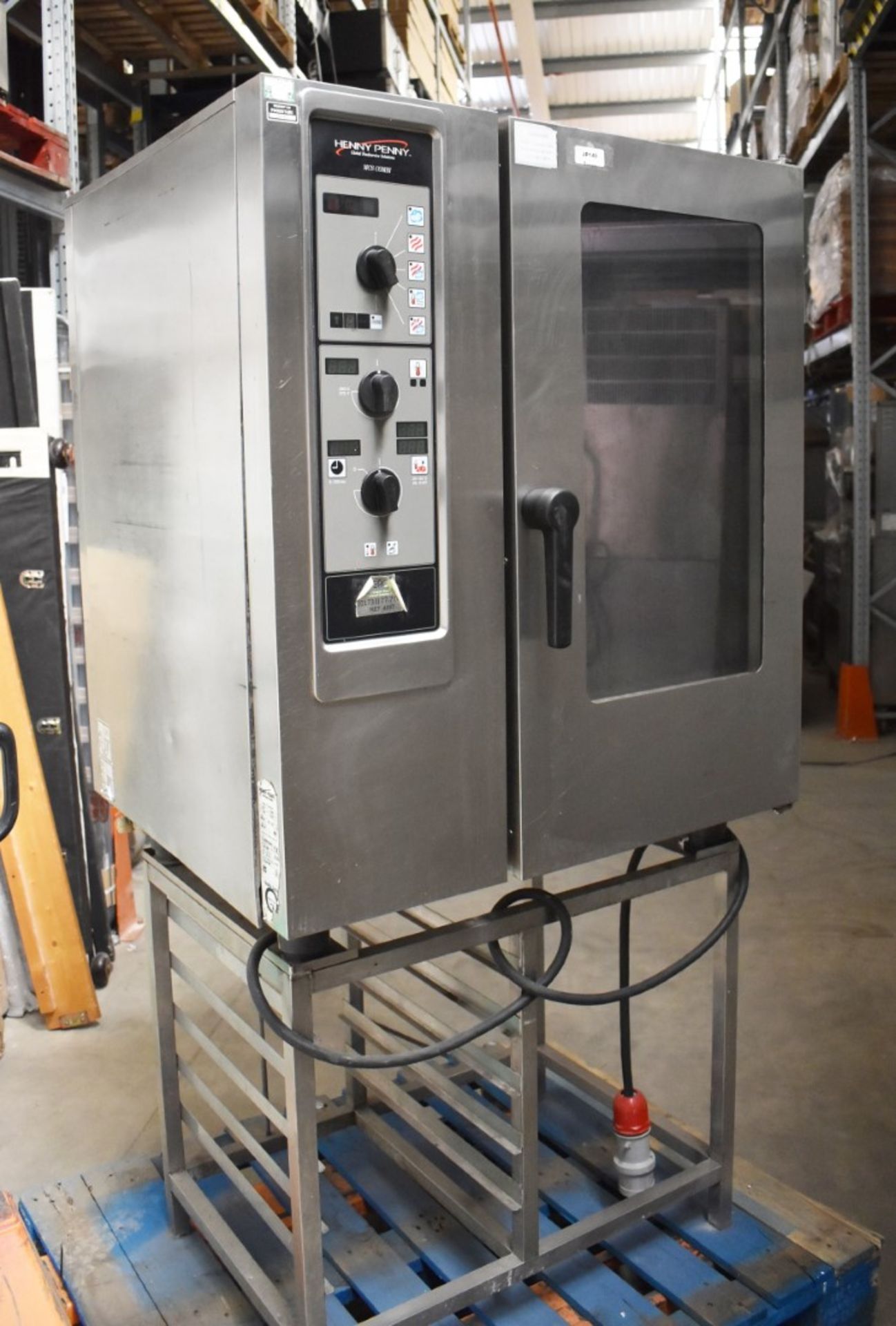 1 x Henny Penny MCS 101 Commercial Electric Combi Oven With Stainless Steel Stand - 3 Phase - CL011 - Image 6 of 9