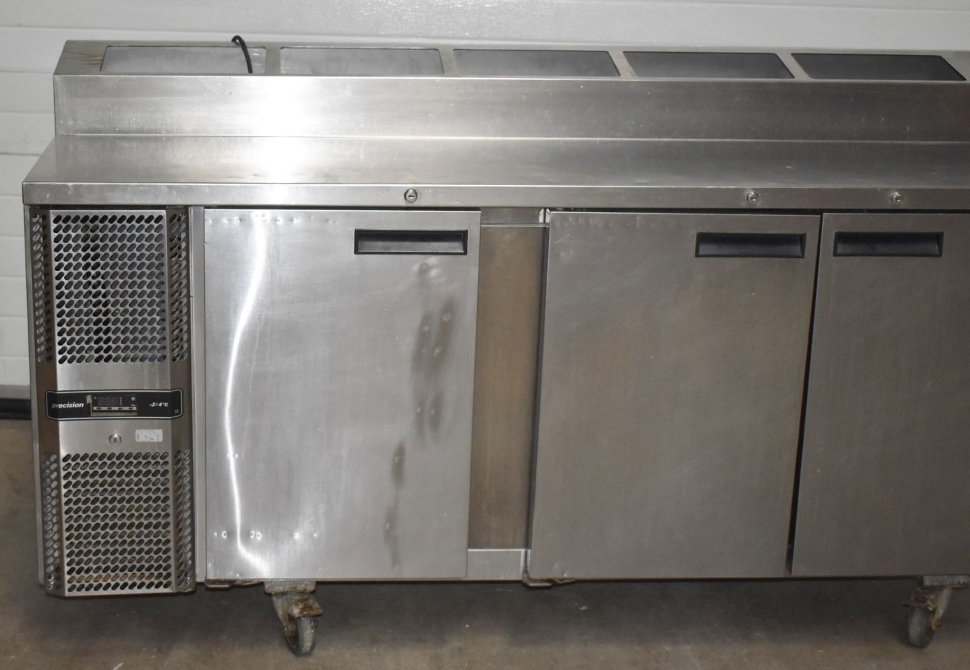 1 x Precision Three Door Countertop Refrigerator With Pizza / Salad Prep Topper and Stainless - Image 14 of 14