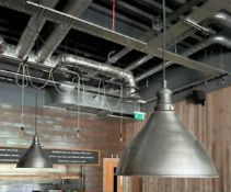 4 x Industrial Style Metal Light Pendants - CL674 - Location: Telford, TF3Collections:This item is