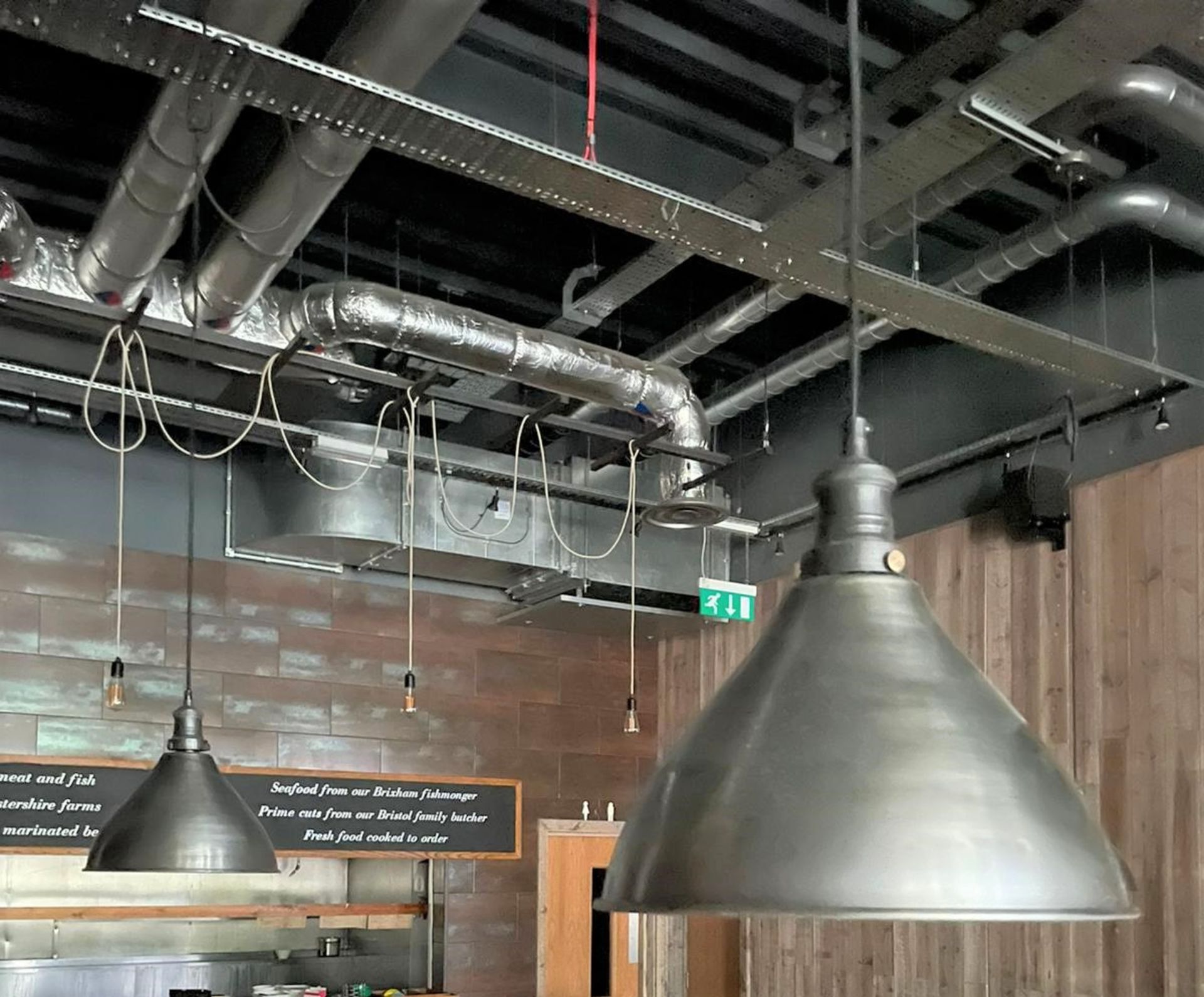 4 x Industrial Style Metal Light Pendants - CL674 - Location: Telford, TF3Collections:This item is