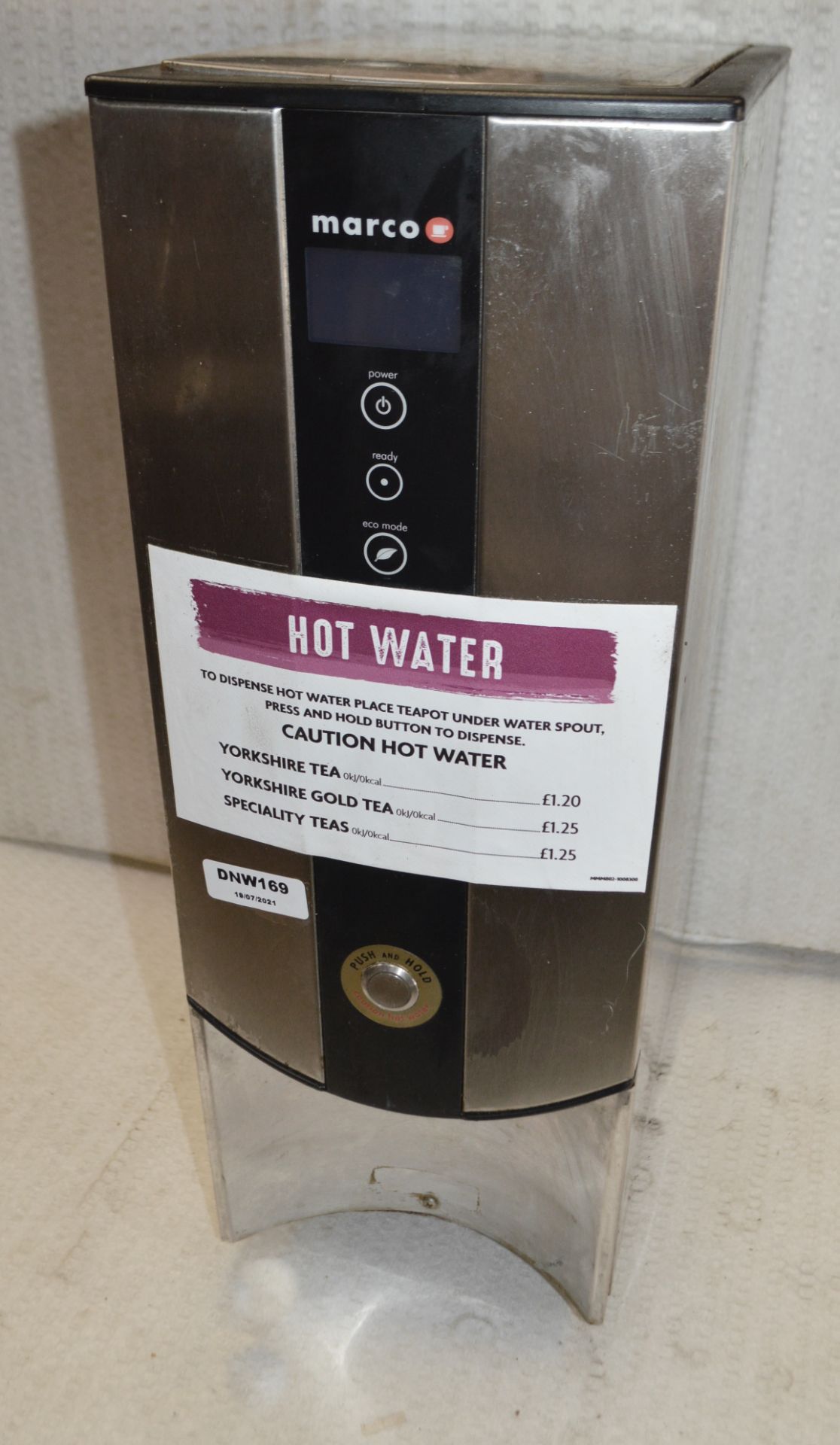 1 x Marco Eco Smart Boiling Hot Water Dispenser Model:Ecosmart PB10  - Mains Water Feed - Recently - Image 2 of 6