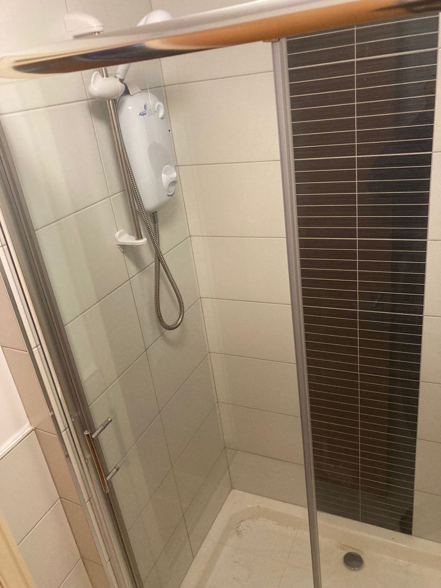 1 x Wall Mounted Shower Unit With Cubicle Door And Profile Panel