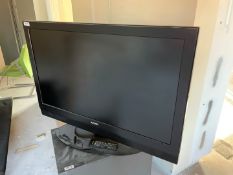 1 x Azuki 42 Inch Full Hd Lcd Tv With Built In Freeview And Dvd Player - From A Working Office